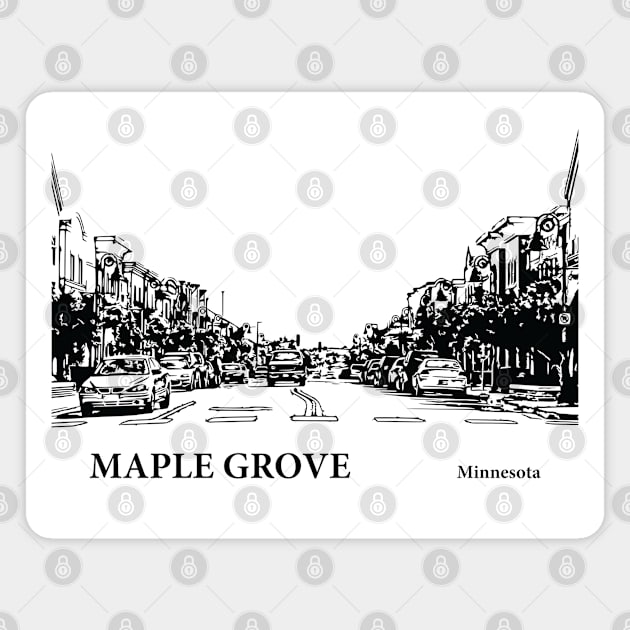 Maple Grove Minnesota Magnet by Lakeric